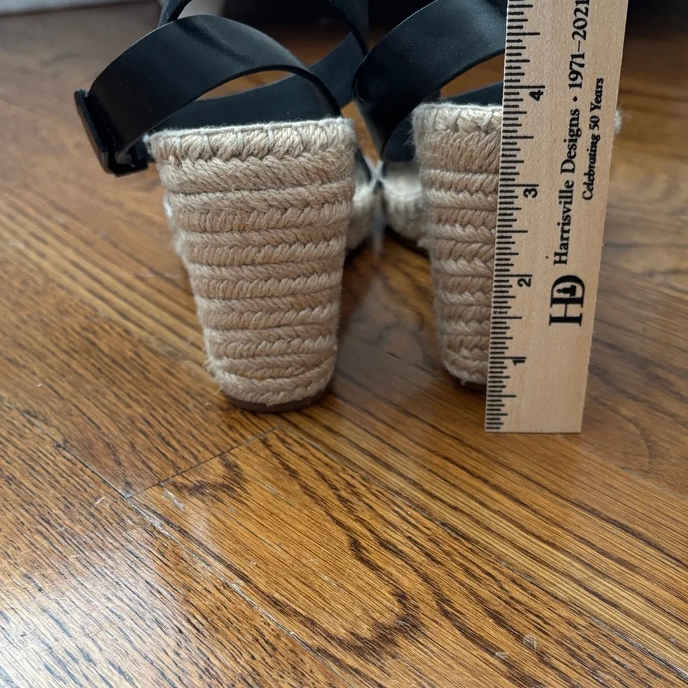 Tory Burch Black Espadrille Sandals - Picture 4 of 8